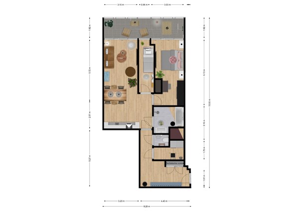 Floorplan - Handelsweg 39-21, 1181 ZA Amstelveen